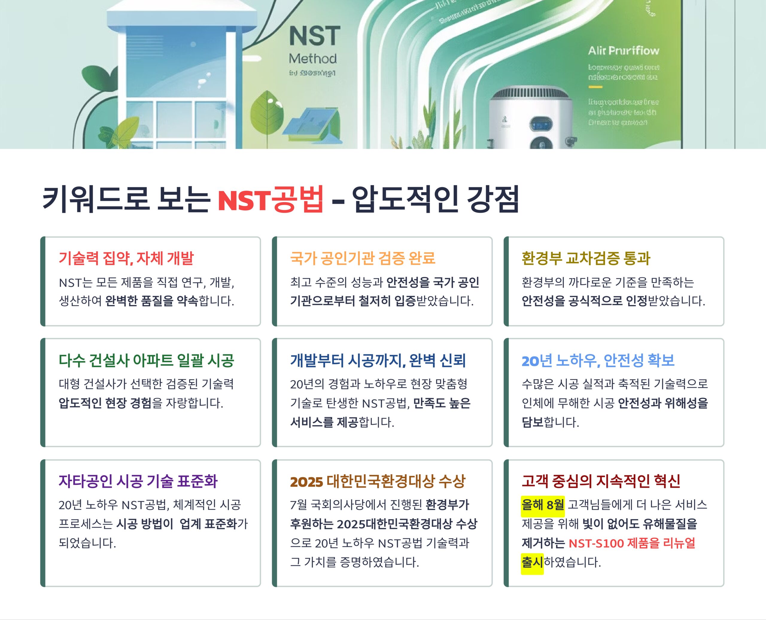 NST공법 새집증후군 개선 시공현장