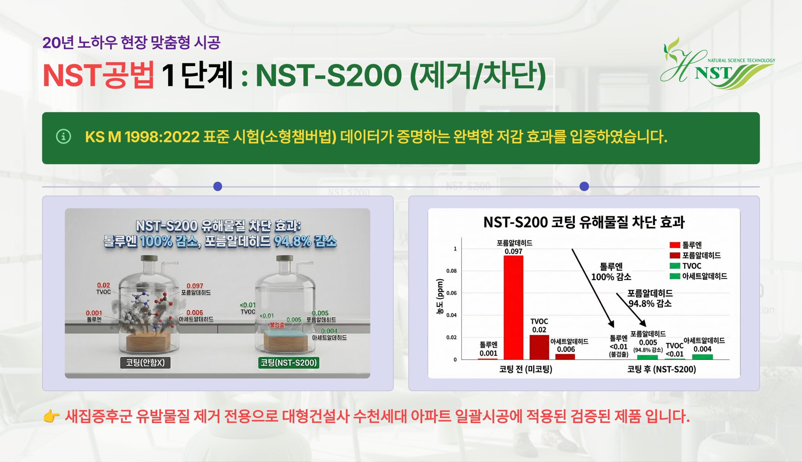 NST-S200 시공 사진